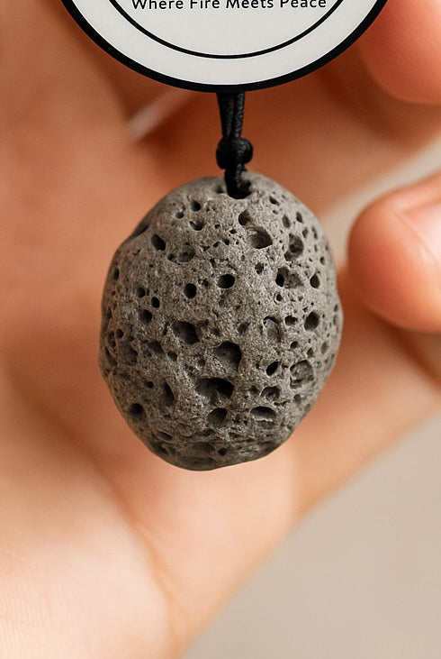 Icelandic Lava Stone Keychain - Handmade Volcanic Rock Souvenir - Natural Stone Keyring Gift from Iceland