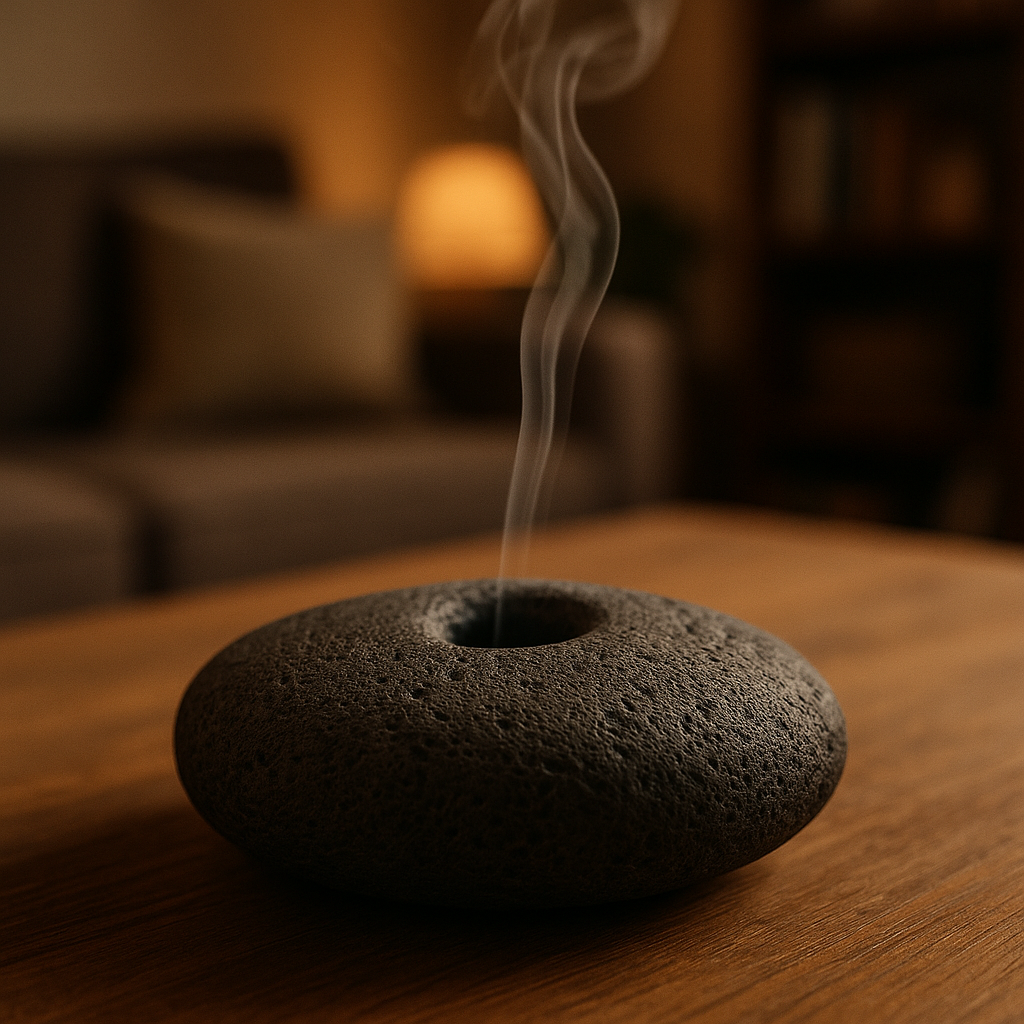 Natural Lava Cone Incense Holder