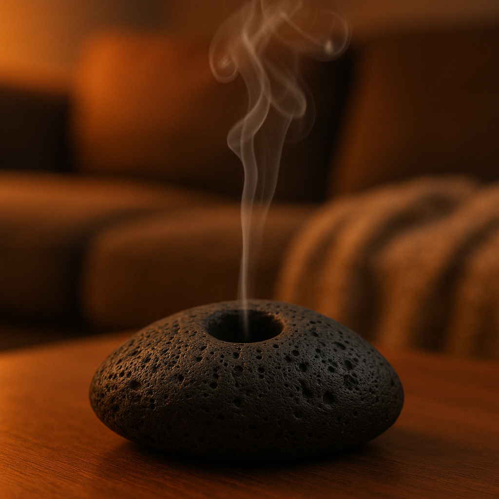 Natural Lava Cone Incense Holder