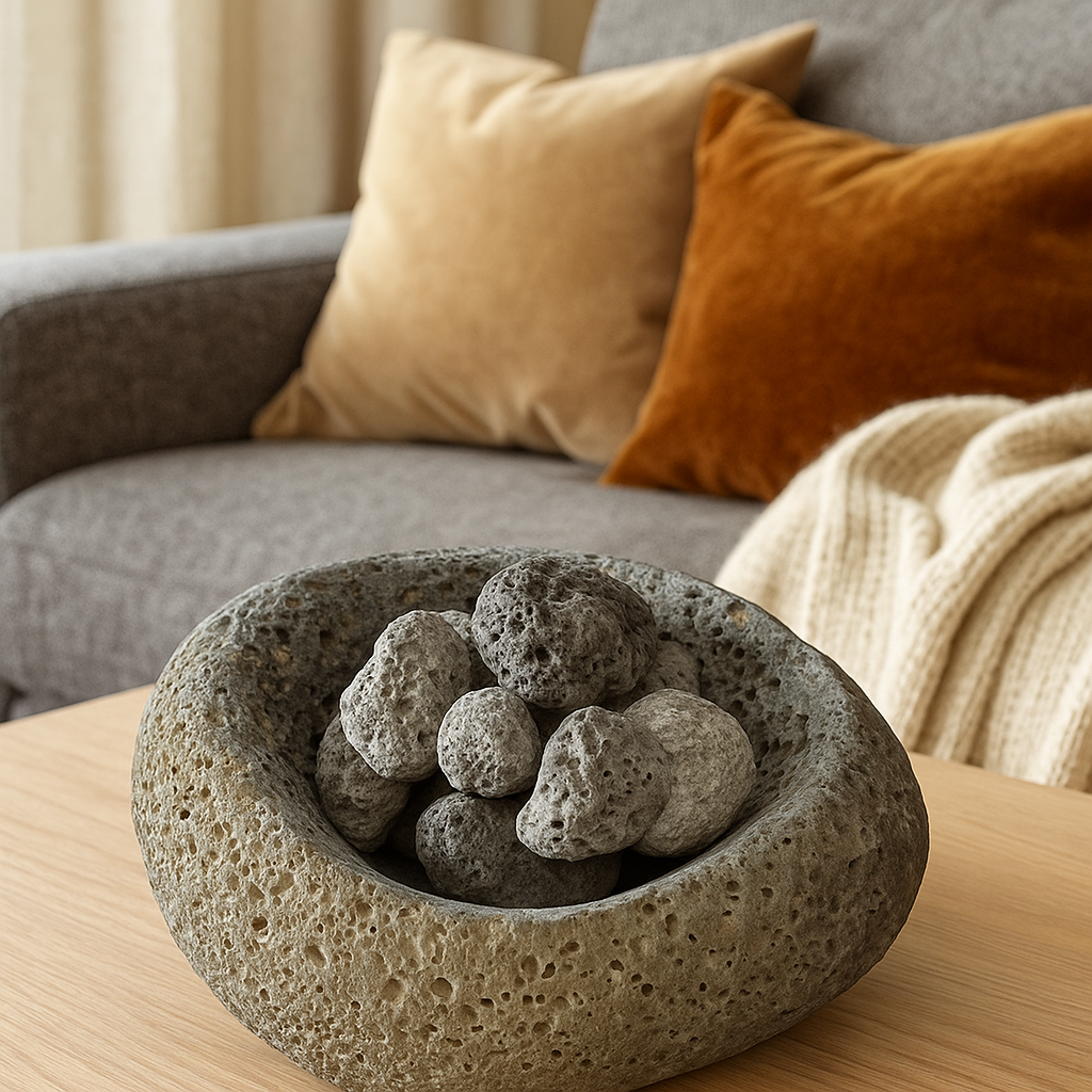 Lava Stone Essential Oil Diffuser - Icelandic Volcanic Rock Bowl for Natural Aromatherapy