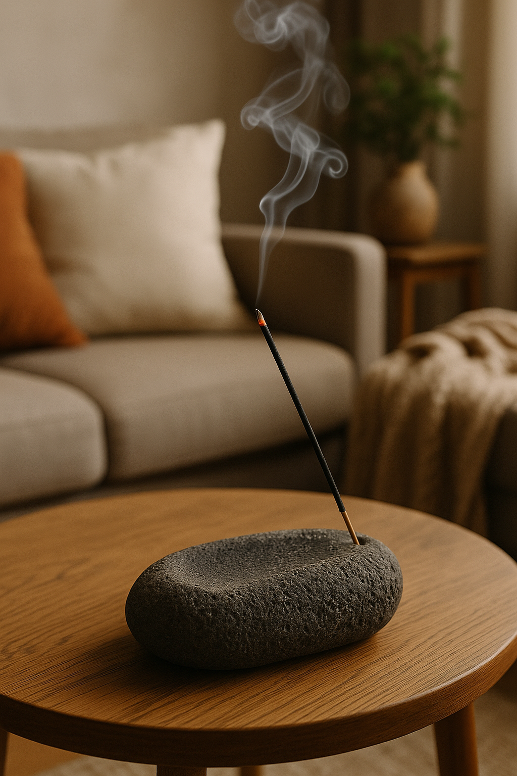 Natural Lava Stone Incense Holder